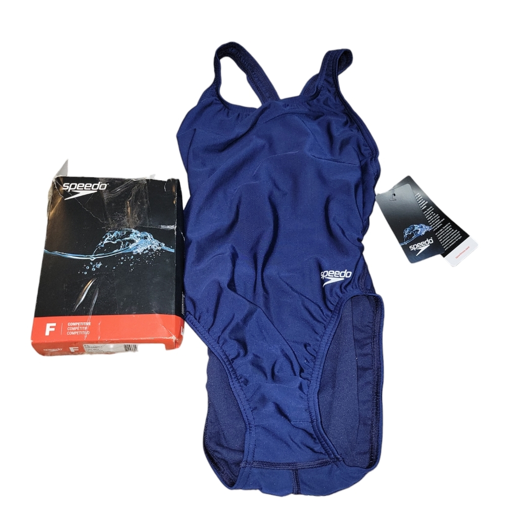 Speedo Pro LT Competitive swimsuit Team Navy size 30 Supro A